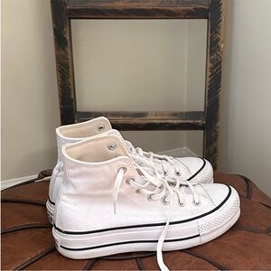 Converse All Stars Classic White (Stacked) High-Top Sneakers